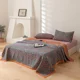 thumbnail image 4 of Manta de gasa de algodón 100 % hilo teñido ropa de cama Jacquard cama punto a cuadros colcha hogar mantas cubrecama colcha para la cama, 4 of 5