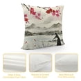 thumbnail image 4 of SHANXI Throw Pillow Covers Stylish Mountain Painting Square Pillowcase for Home Decor Sofa Car Bedroom Pillow case 18x18in, 4 of 5