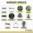 thumbnail image 4 of Árbol de Navidad Nevado Norway spruce con rama seca flocked snow Artego  incluye maleta - 220cm, 4 of 8