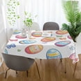 thumbnail image 3 of Yayeee Tablecloths 54" x 54" Rectangle Wrinkle Resistant Party Table Cover, Pastel Easter Pattern, 3 of 8