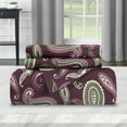 thumbnail image 6 of BNM Paisley Flannel Cotton Duvet Set, King/California King, Purple, 6 of 7