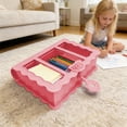 thumbnail image 2 of Book Storage Box Exquisitely Carved Desktop Decorative Storage Organizer for Home Desk Use, 2 of 9