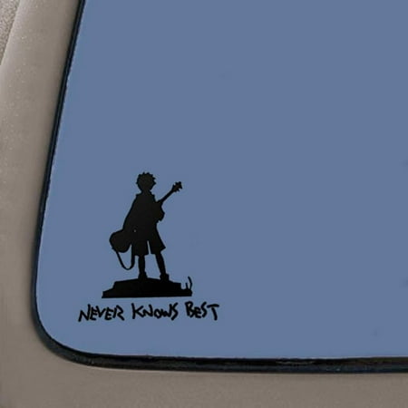 Never Knows Best Decal | 6-Inches By 5.8-Inches | Black Vinyl Decal | Car Truck Van SUV Laptop Macbook Wall