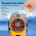 thumbnail image 3 of Ventilador Portátil Con Clip para Cintura 4000mAh 100 Velocidades Lugar Al Aire Libre () Amarillo, 3 of 8
