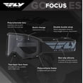 thumbnail image 2 of Fly Racing Focus Goggles (Black, Adult), 2 of 2