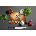 thumbnail image 3 of Carolines Treasures DAC1020LCB 15 x 12 in. Unisex Bichon Frise Fall Glass Cutting Board - Large, 3 of 5