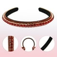 thumbnail image 6 of Unique Bargains Rhinestone Headband Decor Hairbands for Women Weddings Daily Wear Birthday Parties Red, 6 of 7