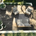thumbnail image 2 of Garland Rug Garden Trellis Polypropylene Cinder Gray Indoor/Outdoor Area Rug, 4' x 6', 2 of 7