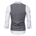 thumbnail image 7 of Men Clearance LYXSSBYX Winter Jackets for Men Clearance Men's Autumn Winter Formal Bussiness Tuxedo Suit Waistcoat Vest Jacket Top Coat, 7 of 7