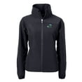 thumbnail image 2 of Women's Cutter & Buck  Black Tulane Green Wave Charter Eco Recycled Full-Zip Jacket, 2 of 3