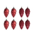 thumbnail image 3 of 8 Pieces Christmas Tree Decorations with Cone Pendant, Christmas Decoration Red B, 3 of 9