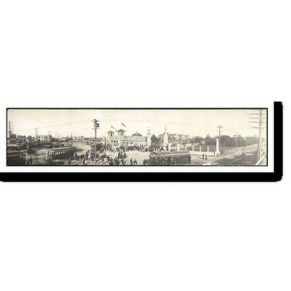 Historic Print, TX 1908 Texas State Fair Dallas PHOTO, Width 7" x Length 36"