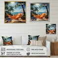 thumbnail image 4 of Designart "Beach Tropical Vibes Painting II" Beach Wall Art Living Room, 4 of 5
