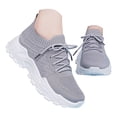 thumbnail image 3 of Rotm Walking Sneakers for Women Women's Lightweight Slip On Walking Running Shoes Grey,7.5, 3 of 6