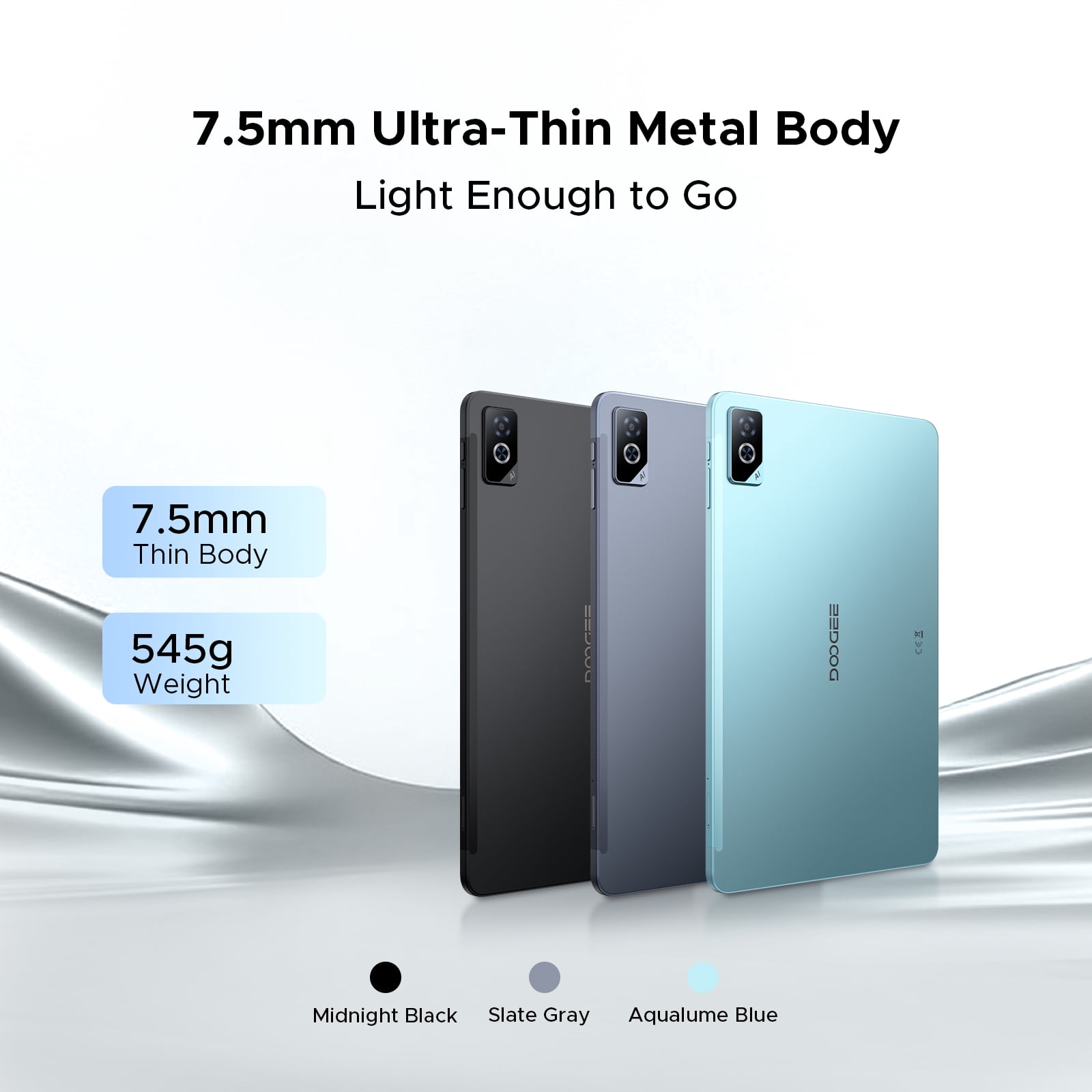 DOOGEE Tab G6 Pro Tablet 12 Inch, Android 16 Tablets, 90Hz 2.4K 36GB RAM+128GB ROM/TF 2TB, Helio G100 Octa-Core Gaming Tablet, 4G LTE/5G WiFi/9000mAh/Gemini AI/13MP+8MP/OTG/FACE ID/Dual Speakers
