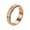 Rose Gold US 6, variant on Women Men Ring Moon Star Fidget Spinner Ring Anti Stress Stainless Steel Couples Rotating Ring Jewelry Gift