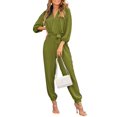 thumbnail image 1 of Mono Enterizo PRETTYGARDEN Mujer Cuello en V Manga Larga Talla M, 1 of 7