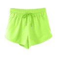 thumbnail image 5 of KPOPLK Women's Hiking Liner Shorts Lightweight Quick Dry 5" Shorts Water Resistant with Zipper Pockets Size XXL,Green, 5 of 6