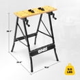 thumbnail image 3 of DNA MOTORING TOOLS-00454 Adjustable Workbench - Portable Foldable Multi-Purpose, with Measuring Ruler and Protractor - Ideal for Garage, Home, DIY, and Carpentry, 3 of 7