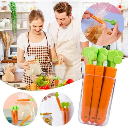 

Ycolew Clearence!Kitchen Utensils & Gadgets Carrot Sealing Clip 5 Packs Sealing Clip Snack Food Sealing Pocket Sealing Clip Magnet Can Suck Clip Gifts