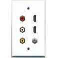 thumbnail image 2 of RiteAV Placa de Pared 3 x RCA 2 Puertos HDMI 1 x Cable Coax Blanca, 2 of 2