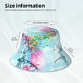 thumbnail image 6 of Kll Dragonfly Floral Bucket Hat For Women Men Packable Travel Beach Sun Hat Outdoor Rave Accessories Reflective Fisherman Cap, 6 of 9
