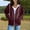 Wine, variant on FDGIU Women's 2025 Lightweight Zip Up Hoodie - Oversized Thin Long Sleeve Sweatshirt with Pockets, Casual Fall Jacket for Fall Fashion Outfits
