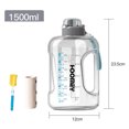 thumbnail image 2 of Botella de agua de gran capacidad, botella de agua deportiva reutilizable Tritan sin BPA (1500ml)., 2 of 5