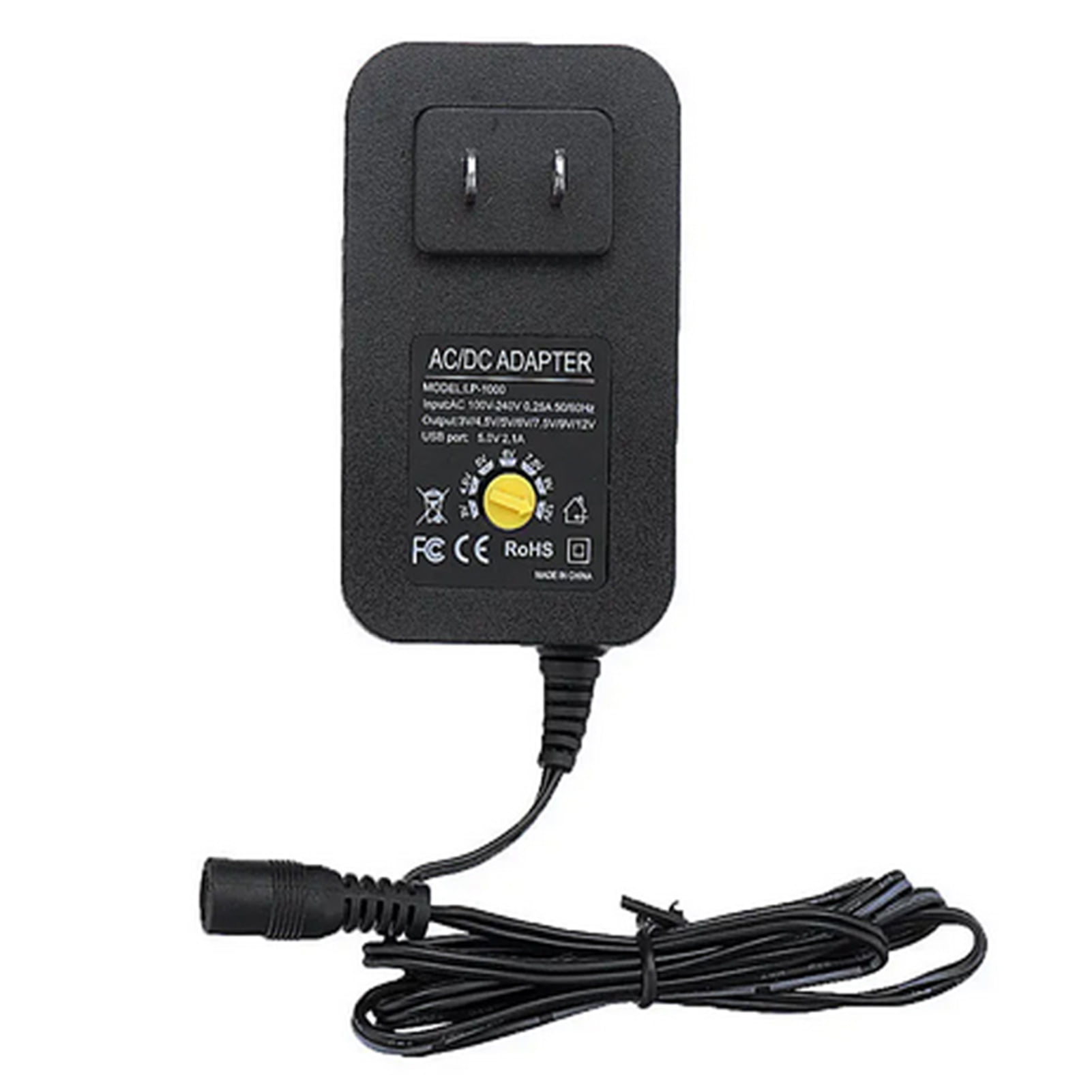 Details about   AC/DC 3V-24V Electrical Power Supply Adapter Charger Voltage Adjustable 2.5A 