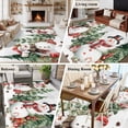 thumbnail image 5 of 5'x7' Area Rugs, Snowman Christmas Indoor Outdoor Area Rug for Living Room Bedroom, Xmas Tree Botanical Snowflake Washable Bathroom Rugs Kitchen Floor Carpet Mats Home Decor Aesthetic, 5 of 8