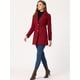 thumbnail image 3 of Abrigo de botones Allegra K con Cuello Chal Rojo L, 3 of 6