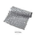 thumbnail image 3 of AuroraX Bath Rug Non-Slip Backing Rubber Gray Bathroom Rug Modern 27x14 Inch Massage, 3 of 7