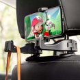thumbnail image 5 of Ganchos de asiento de coche para monederos y bolsos con soporte para teléfono, organizador de almacenamiento universal para reposacabezas de coche, gancho para colgar con cerradura, rotación de 360° ShuxiuWang 1327537050544, 5 of 5
