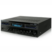 Technical Pro Professional 1500W Bluetooth Receiver w/ Built-In Equalizer, 5.1 Channel Home Theater, Dual Mic Inputs, 5