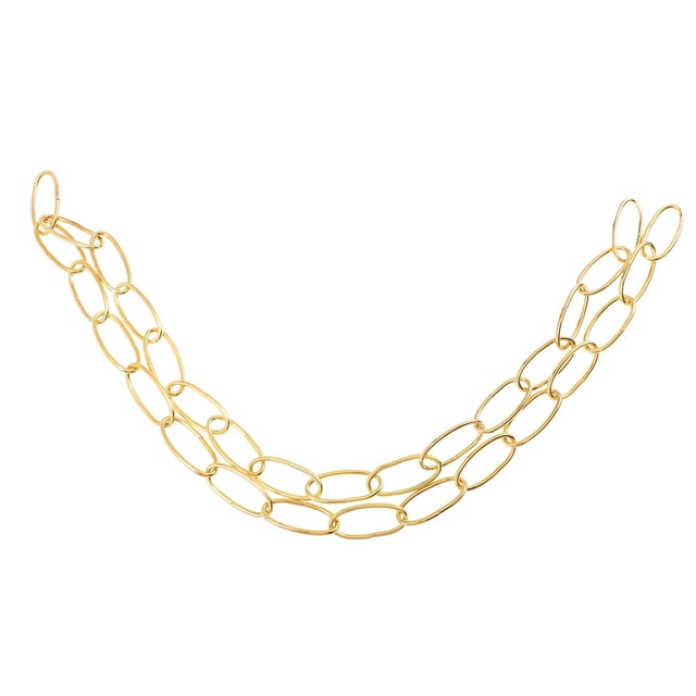 Shisuyan Light Fixture Chain Hanging Chains Golden Iron 1 Pair 100In Long