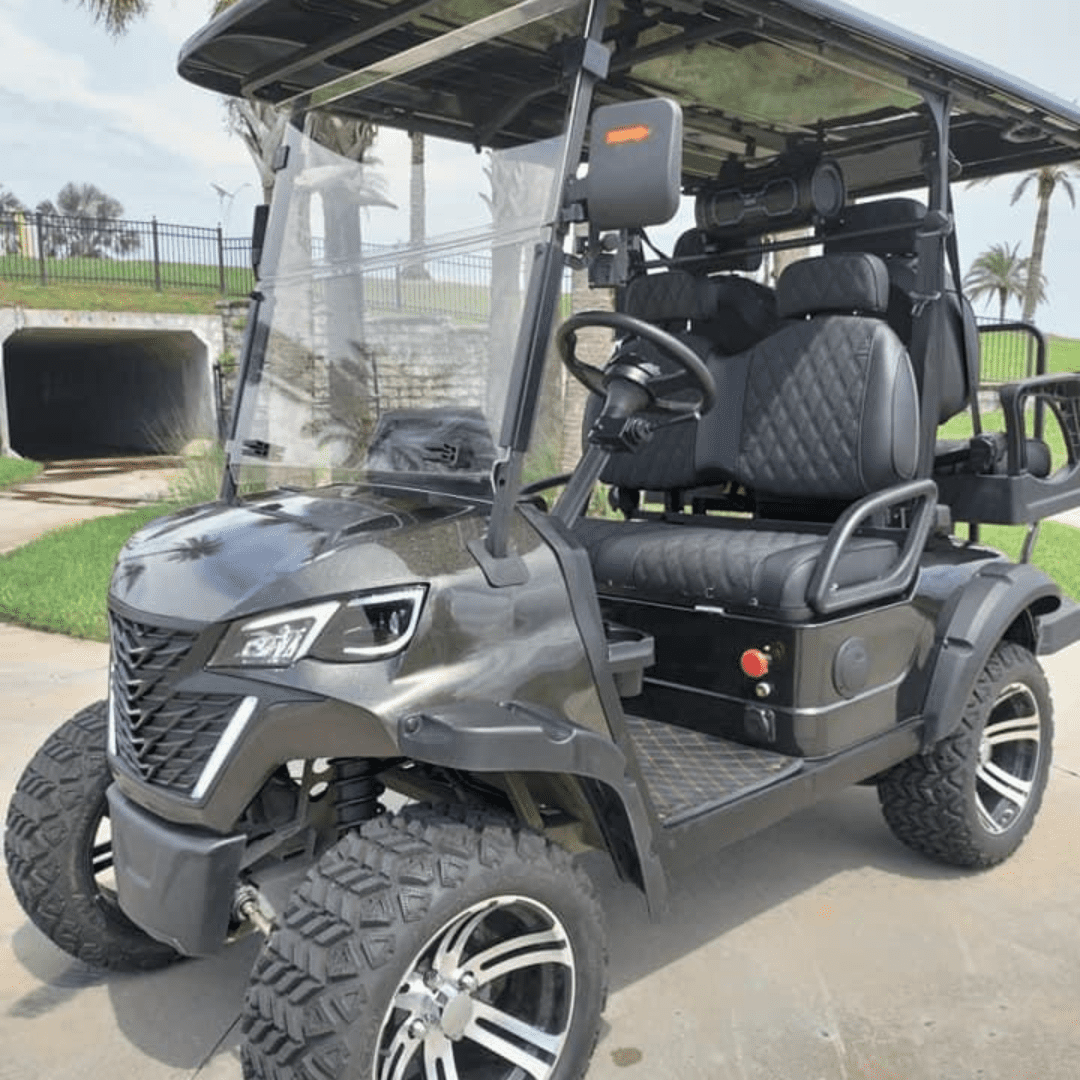 Revolution Outdoors Electron Charge 52V 150ah Loaded 4-Seater Battery Golf Cart for Outdoor