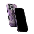 thumbnail image 5 of DesignSkinz Scratch-Resistant Hard Slim Case Compatible with iPhone 14 (Compatible with MagSafe) - Violet and Lavender Watercolor, 5 of 9