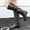Brown, variant on YOUSNH Shoes Knee-High High Women Color Boots Slip-On Heel Solid Round Boots Toe women's boots Women Boots White 7.5