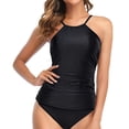 thumbnail image 2 of DAFEI Plus Size Bathing Suit for Women Swim Dress TummyControl Swimsuits Two Piece Flowy Tankini with Shorts, 2 of 7
