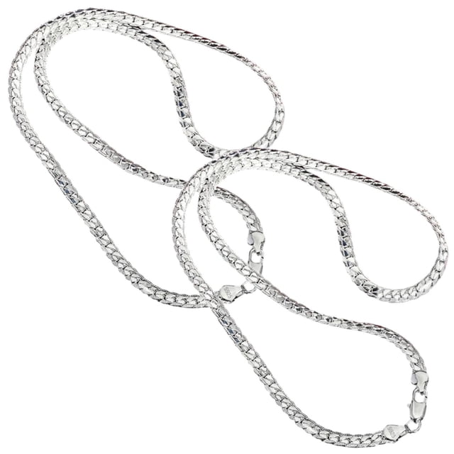 Collares LePrimeS VentDepot 2Pzas Plata 925 60cm 6mm