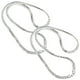 thumbnail image 1 of Collares de Plata Esterlina LePrimeS 2Pzas Plata 925 40cm 6mm de grosor., 1 of 4