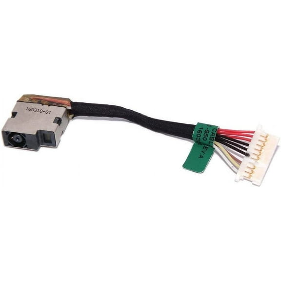 New AC DC Jack Power Charging Port Socket Cable Harness Replacement for HP Omen 15-AX210MS 15-AX210NR 15-AX243DX 15-AX250WM 15-AX252NR 15-AX253DX 15-AX256NR 15-AX257NR 15T-AX200 15T-AX200 15T-AX2XX