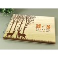thumbnail image 4 of Tree Wedding Guest Book With Deer Personalized Name And Date Scrapbook Photo Albums Book, 4 of 6
