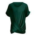 thumbnail image 5 of Summer Tops for Women T Shirts For Everyday Comfort And Style Versatile Casual Tops Any Occasion Casual Wear Women Summer Top V Neck Small Fit Long Sleeve Dress Blouse Shirts And Green S, 5 of 5