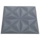 thumbnail image 4 of Paneles de pared VidaXL Origami Grey 3D de espuma XPS resistente al agua, 4 of 6