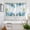 Blue Green, variant on Blue Hydrangea Kitchen Curtains Window Panels, Farmhouse Butterfly Spring Floral Insulated Window Treatment Curtain, Grommet Curtains for Bedroom/Living Room/Bathroom, 2 Piece 52"Wx72"L