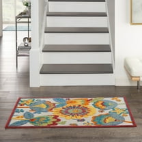 Nourison Aloha Indoor/Outdoor Multicolor 2'8" x 4' Area Rug, (3x4)
