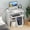 White, variant on ALISENED Computer Desk with Monitor Stand Keyboard Tray, 29.5 inch Sturdy Desk with Storage Shelves For Office,Living Room,Study