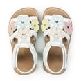 thumbnail image 2 of JORYA Girls Flowers Sandals Kids Summer Flat Shoes, Size 10, 2 of 7