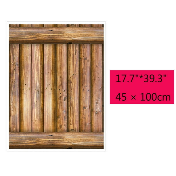 3d Wall Brick Wood Rustic Effect Self Adhesive Wall Sticker Home Decor Walmart Com Walmart Com